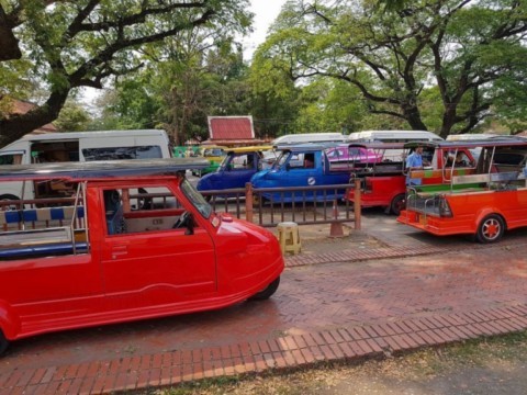 Les étonnants taxis d'Ayutthaya