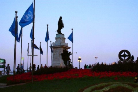 Quebec statue de Champlain