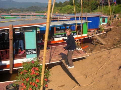 Embarquement sur le Mekong