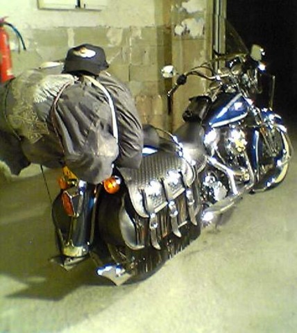 L'héritahe Harley Davidson de notre premiere trip.