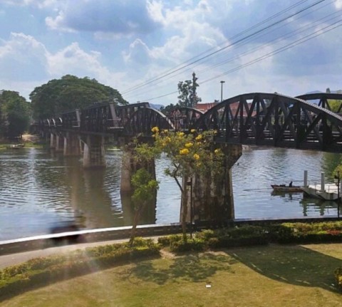 Vu générale du  pont de la riviére Kwaï.