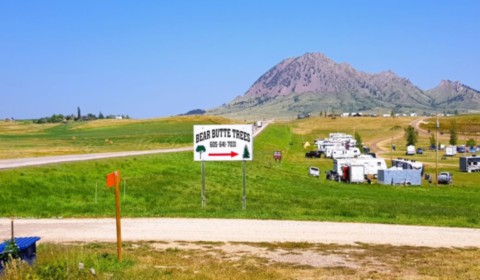 Sortie de Sturgis coté Throttle Saloon​ 