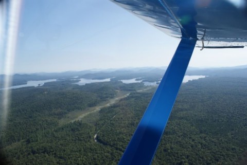 Vue d'un hydravion 