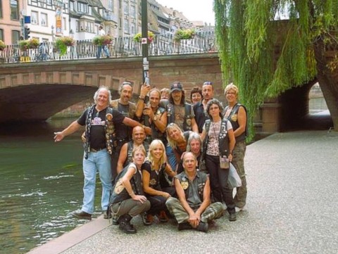 Groupe au bord de la petite Venise