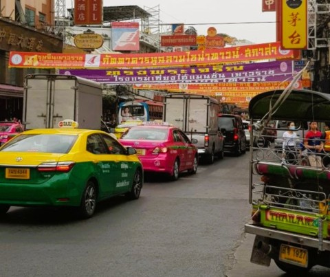 Embouteillage de taxis