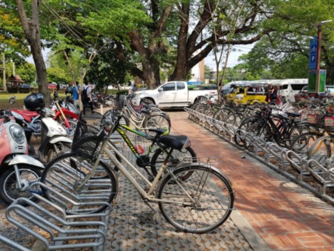 Vélos en location au parc historique