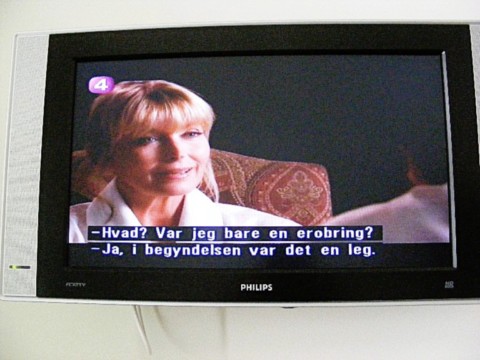 TV danoise en anglais sous-titré en danois