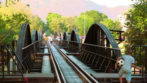 Ossature métallique du pont refait