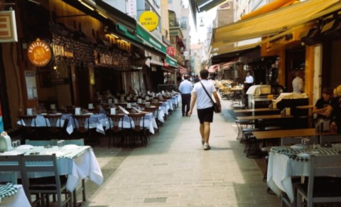 Rue des restaurants coté Asie.