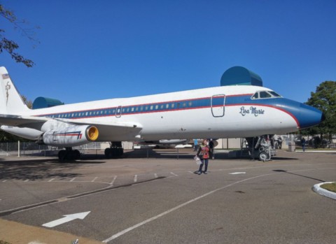 Avion du King un Convair 880 au nom de Lisa Marie
