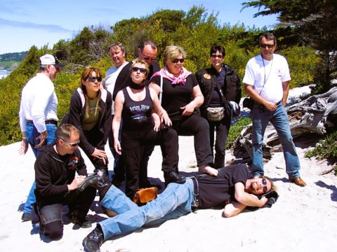 Equipe motards sur la PCH