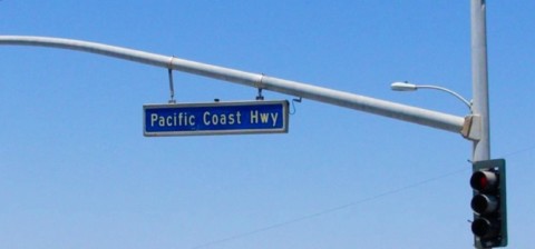 Signalisation de la Pacific Coast HWY