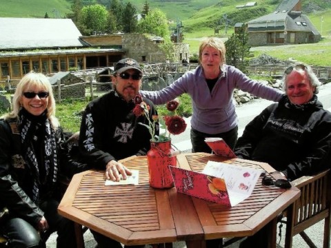 Pyrénées bikers au repos