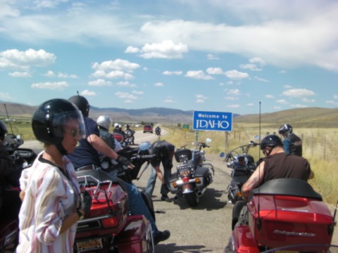Frontière entre l'Utah et l'Idaho