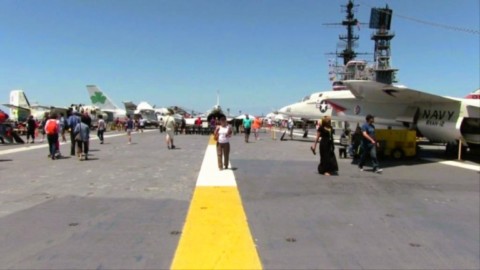 Pont d'envol de l' USS Midway