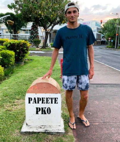 Borne Michelin a Papeete