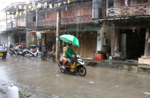 La pluie en Thailande.