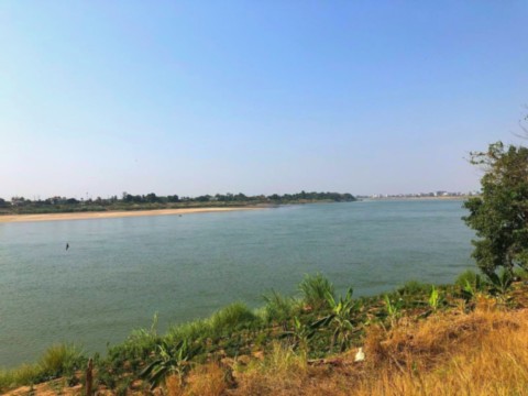 Le Mékong a Vientiane