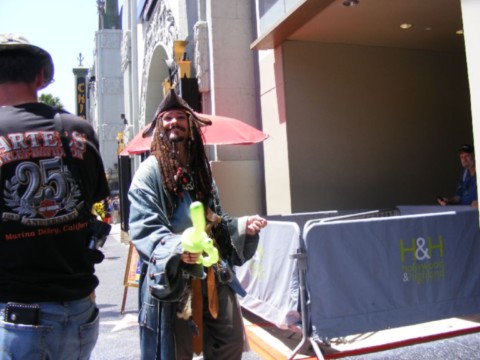 Animation au walk of fame